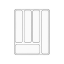 Organizador de Talheres Logic Natural 35cm x 27cm x 5,5cm