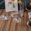 Manteigueira de Cristal de Chumbo Tampa Coração 17cm