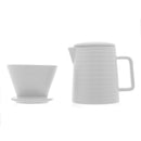 Bule com Suporte para Filtro em Cerâmica Branco 600ml