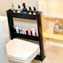 Carrinho Organizador Prateleira Multiuso Com Rodízios Preto