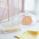 Manteigueira de Cristal de Chumbo Tampa Coração 17cm