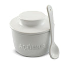 Açucareiro com Colher em Cerâmica Branco