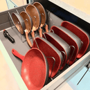 Suporte Organizador Para Formas e Travessas Cromado