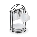 Suporte Para Xicara De Cha Preto