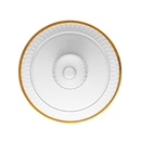 Prato para Bolo Boleira com Pé Radial em Cristal Fio de Ouro 32cm