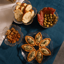 Bowl Cristal de Chumbo Martelado com Borda Dourada Taj 13cm