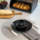 Jogo Xicara de Café com Pires Manhattan Preta 80ml 6 Peças