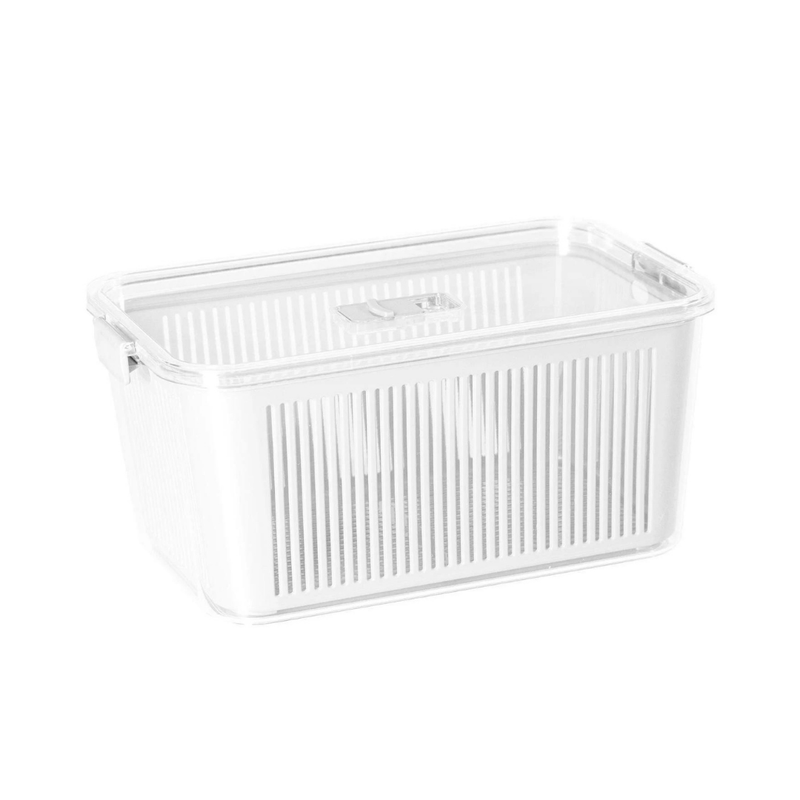 Pote Hermético Slim Multiuso Branco 4,4 Litros