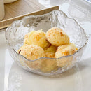 Bowl Cristal de Chumbo Martelado com Borda Dourada Taj 16,5cm