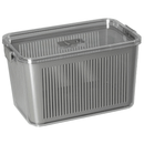 Pote Hermético Slim Multiuso Cinza 4,4 Litros