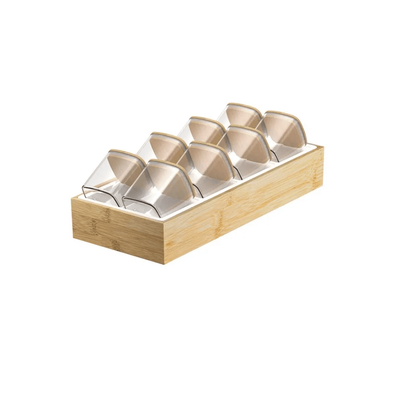Organizador para Temperos Keep de Bambu 10 Peças