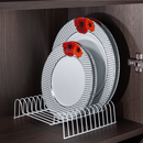 Organizador De Pratos 12 Posições 20 cm Branco