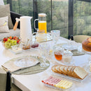 Bowl Cristal de Chumbo Martelado com Borda Dourada Taj 16,5cm