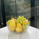 Bowl Cristal de Chumbo Martelado com Borda Dourado Taj 19cm